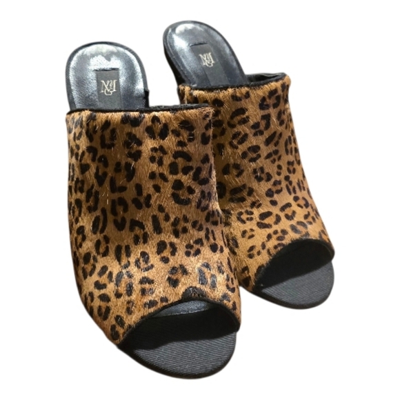 MnG Shoes - Leopard Print Women's Mules